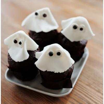 Mini Muffins d'Halloween au chocolat et quatre pices 